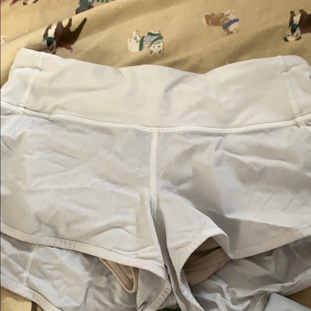 White lulu shorts